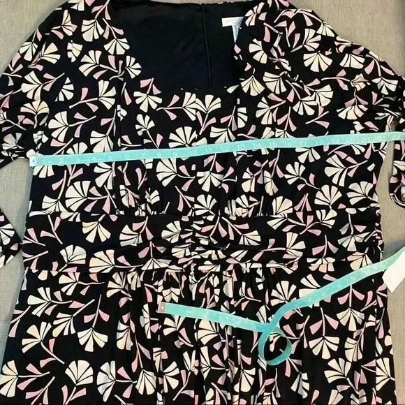 London Times Woman Floral Print Midi Dress Size 22W - Picture 9 of 14